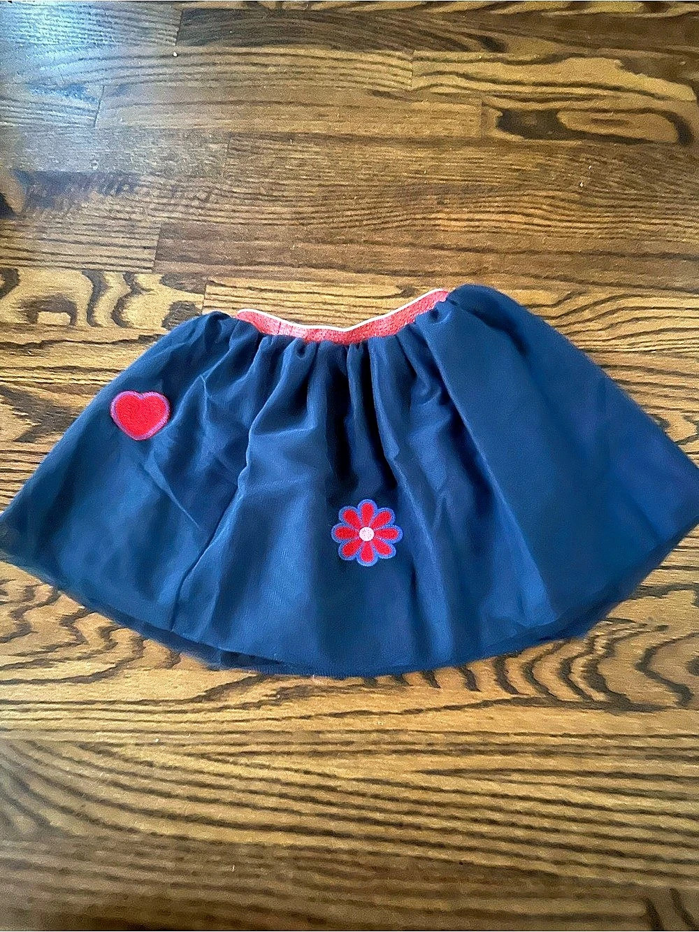 Kids Blue Embroidered Skirt NWT